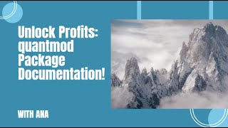 quantmod Package Documentation