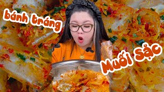 MUKBANG BÁNH TRÁNG MUỐI SẶC SIÊU TO KHỔNG LỒ | HOÀNG LAM FOODIE