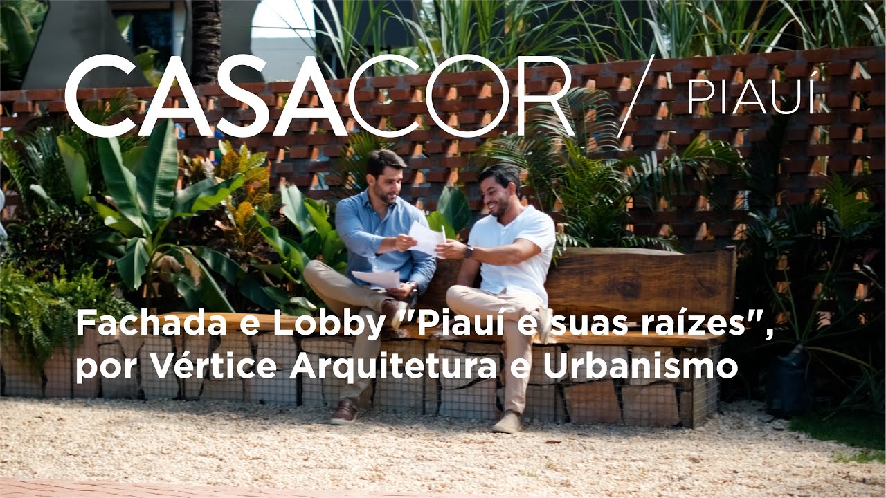 Elementos naturais preenchem a fachada da CASACOR Piauí 2024