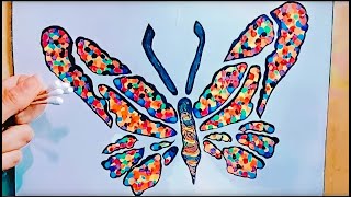 How To Draw Butterfly/Learn how to draw/تعلم كيف ترسم فراشة بطريقة مبدعة باستخدام حيلة لا يعرفها احد