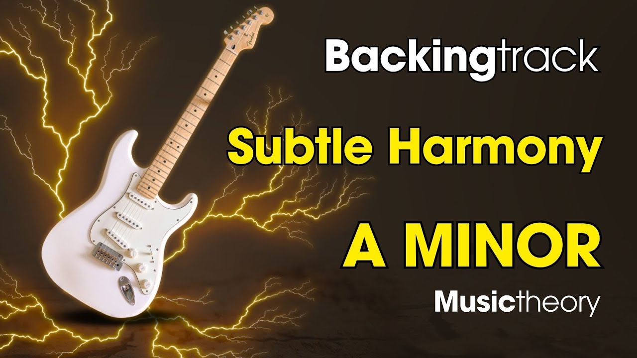Subtle Harmony Guitar Backing Track Jam in A Minor
