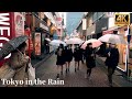 4K Walk Japan | Rainy Day in Tokyo, Harajuku 2021