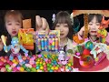 ASMR Sweet Candy 🍡Super Cute Princess Toys🧩Refreshing Cool Jelly 🍇🍑p42 #candy #snacks