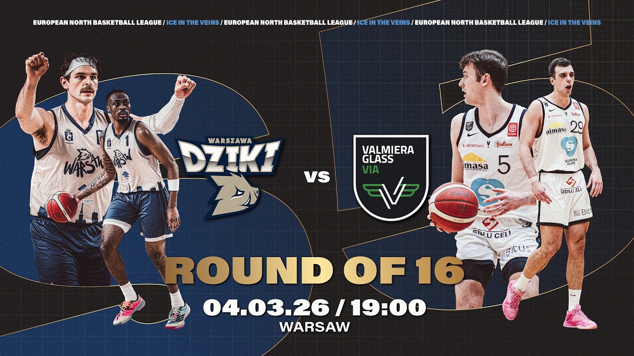 Dziki Warszawa vs VALMIERA GLASS VIA |  Mar 4, 2026, 7:00 PM | ENBLeague 2025/26
