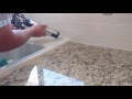 How to install silicone caulk around kitchen countertop, shower, bath tub etc.