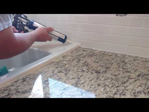how-to-install-silicone-caulk-around-kitchen-countertop,-shower,-bath-tub-etc.