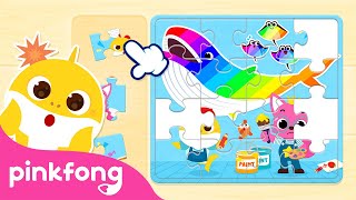 Baby Shark Jigsaw Puzzle Fun App | Game Play | Kids Video & Game App | Pinkfong Baby Shark Game screenshot 3