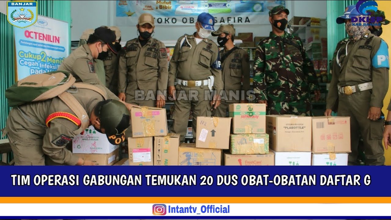 Tim Operasi (011021INTANTV) Tim Operasi Gabungan Temukan 20 Dus Obat-Obatan Daftar ...