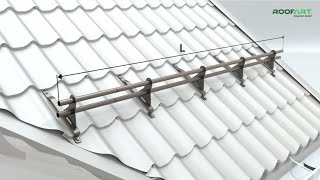 Cum se monteaza sistemul de parazapezi pentru acoperis | RoofArt Romania