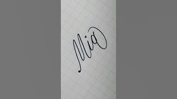 Calligraphy #handwriting #lettering #writing #signature #art #shortvideo ☆Mia☆