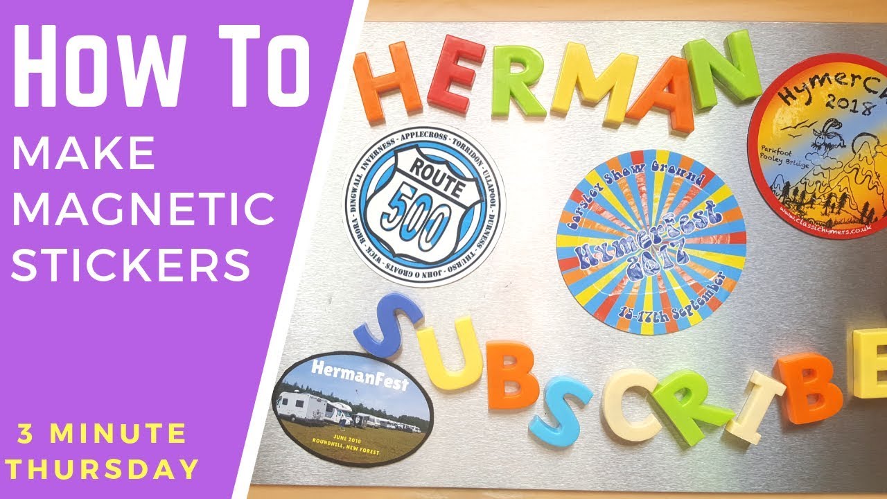 boondocking gaspésie How to Create Magnetic Stickers - 3 Minute Thursday