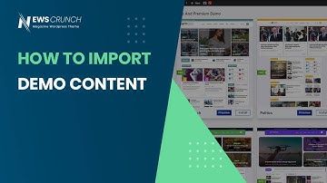 How to import Demo Content in Newscrunch Theme
