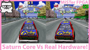 MiSTer FPGA Saturn Core vs Real Sega Saturn Hardware with Daytona USA!