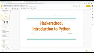 Hackerschool AY 22/23 S 1: Introduction to Python