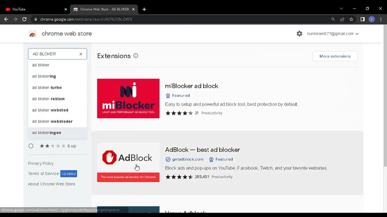 HOW TO INSTALL ADBLOCK , AND RUN YOUTUBE WITHOUT AD RUN YOUTUBE AD FREE