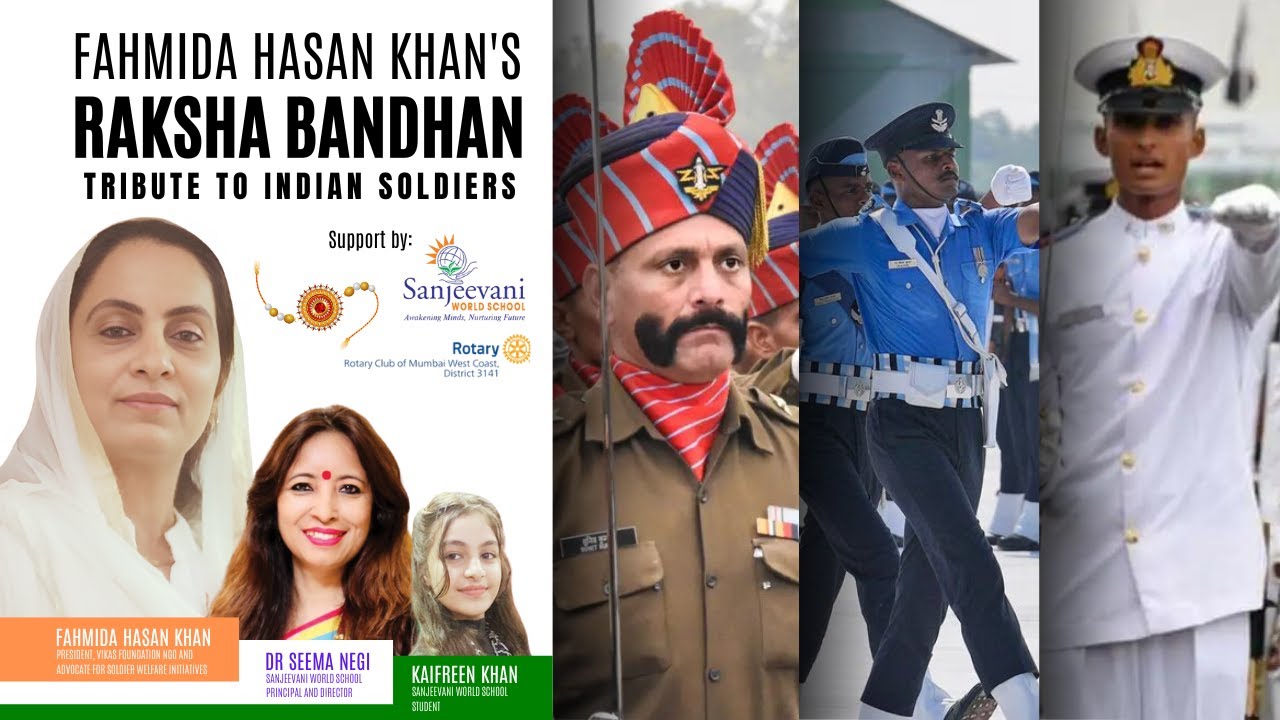 Fahmida Hasan Khan's Raksha Bandhan Tribute to Indian Soldiers | NCP SP ...