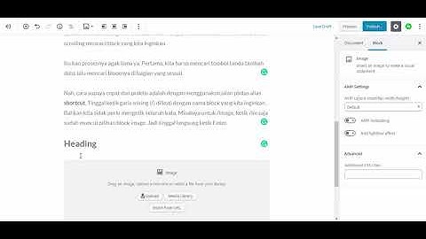 How to use shortcut in WordPress block editor