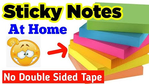 Diy sticky notes / diy sticky notes at home / how to make sticky notes without double sided tape