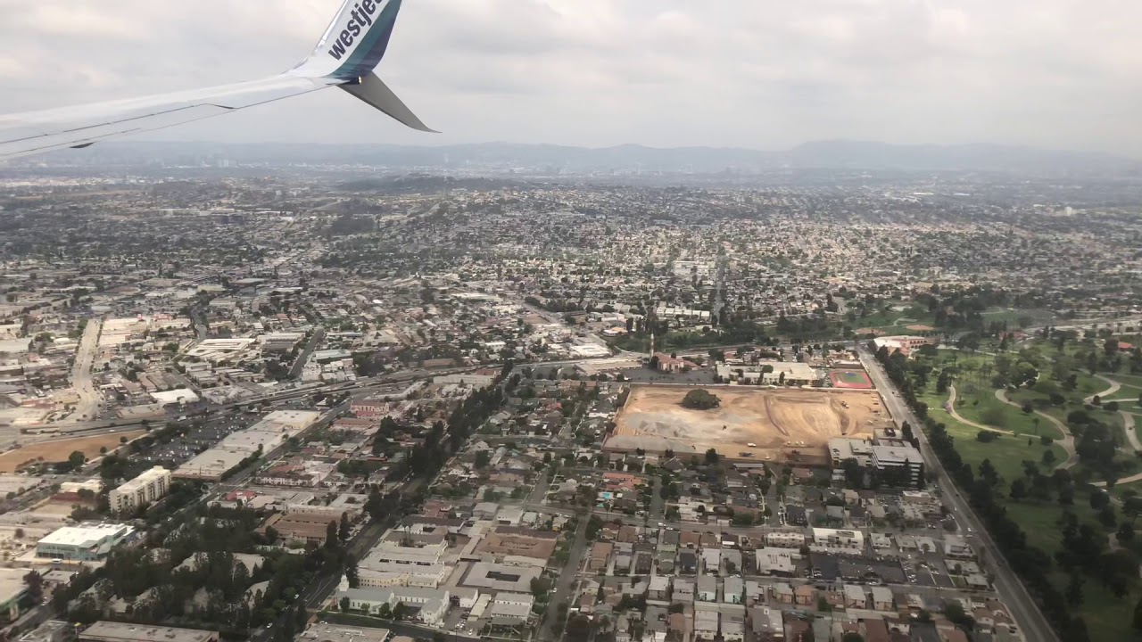 WestJet flight from YVR to LAX YouTube