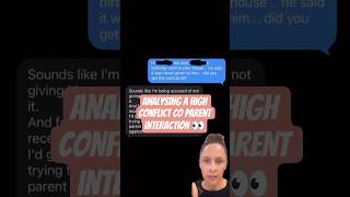 Analysing a High-Conflict Co-Parent Interaction