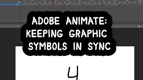 Adobe Animate: Keeping Graphic Symbols in Sync (or use SYNC button)