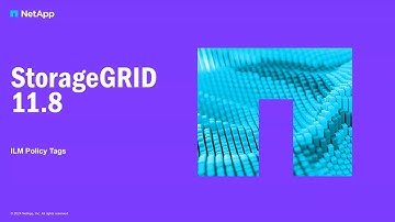 ILM policy tags | StorageGRID 11.8