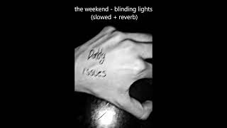the weekend - blinding lights (slowed + reverb)