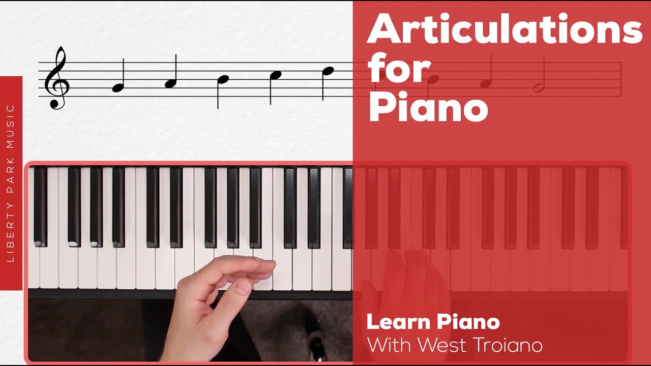 Articulations for Piano Beginning Piano Lesson YouTube