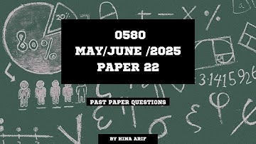 0580/22/m/j/25. IGCSE MATHEMATICS PAPER 2(EXTENDED)