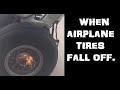 Air plane wheel FALLS OFF on takeoff  (EXPLAINED)