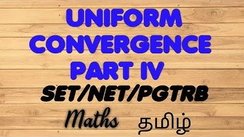 UNIFORM CONVERGENCE - DIRICHLET