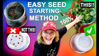 EASY No Mess Seed Starting Success Garden /ANY Planting Indoors Recycle Containers Vegetable Plants