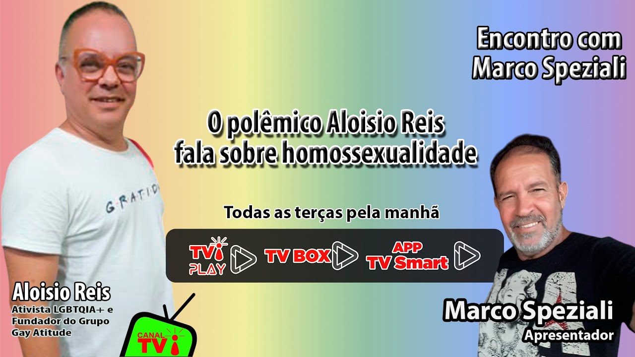 CANAL TVi -Encontro com Marco Speziali - O polêmico Aloisio Reis fala sobre homossexualidade