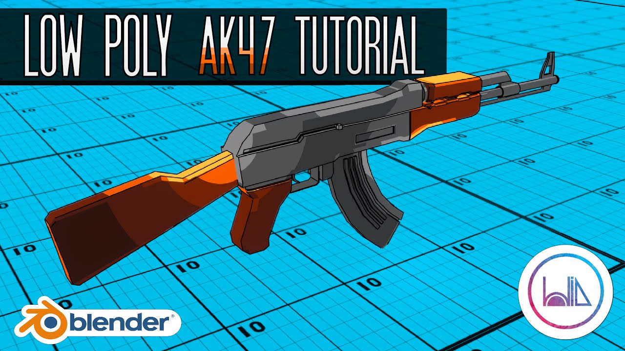 How To Make A Low Poly Ak 47 In Blender 2 8 Youtube - ak 47 mesh roblox