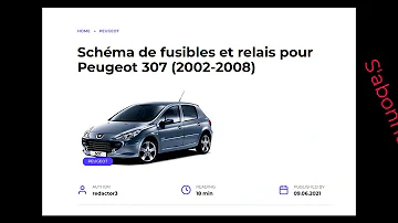 Où se trouve la boîte à fusible 307 ?