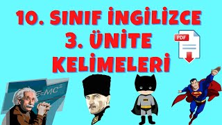 10. Sınıf İngilizce 3. Ünite Kelimeler Legendary Figures
