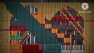 Synthesia: Ashrount vs. D-D-Dice - Lament Rain | IMPOSSIBLE PIANO REMIX [Black MIDI]