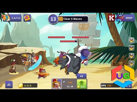Tap Cats: Idle Warfare Android Gameplay HD