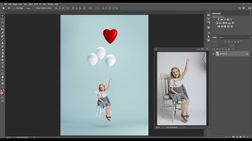 How to create a heart balloon composite in Photoshop and PSE - PREVIEW