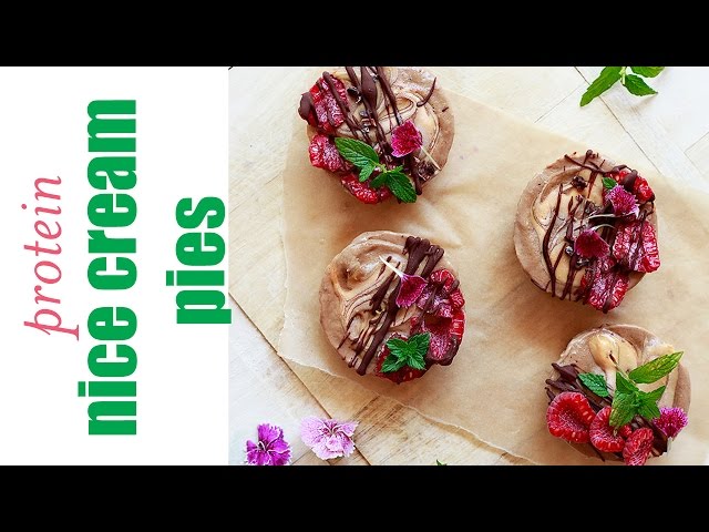 Protein Nice Cream Pies - healthy vegan desserts