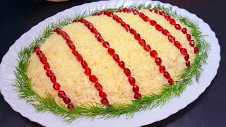 картинка: Любимый Салат «Дамский Каприз» 💯!Простой рецепт из ресторана за 15 минут на НОВОГОДНИЙ СТОЛ