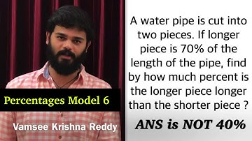 Percentages Model 6 | Vamsee Krishna Reddy | Create U Aptitude | Aptitude Shortcuts | Quant