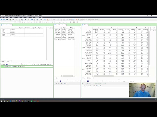 Learn Quantrix Modeler: Aggregate Indirectly Related Matricies Us As 0302