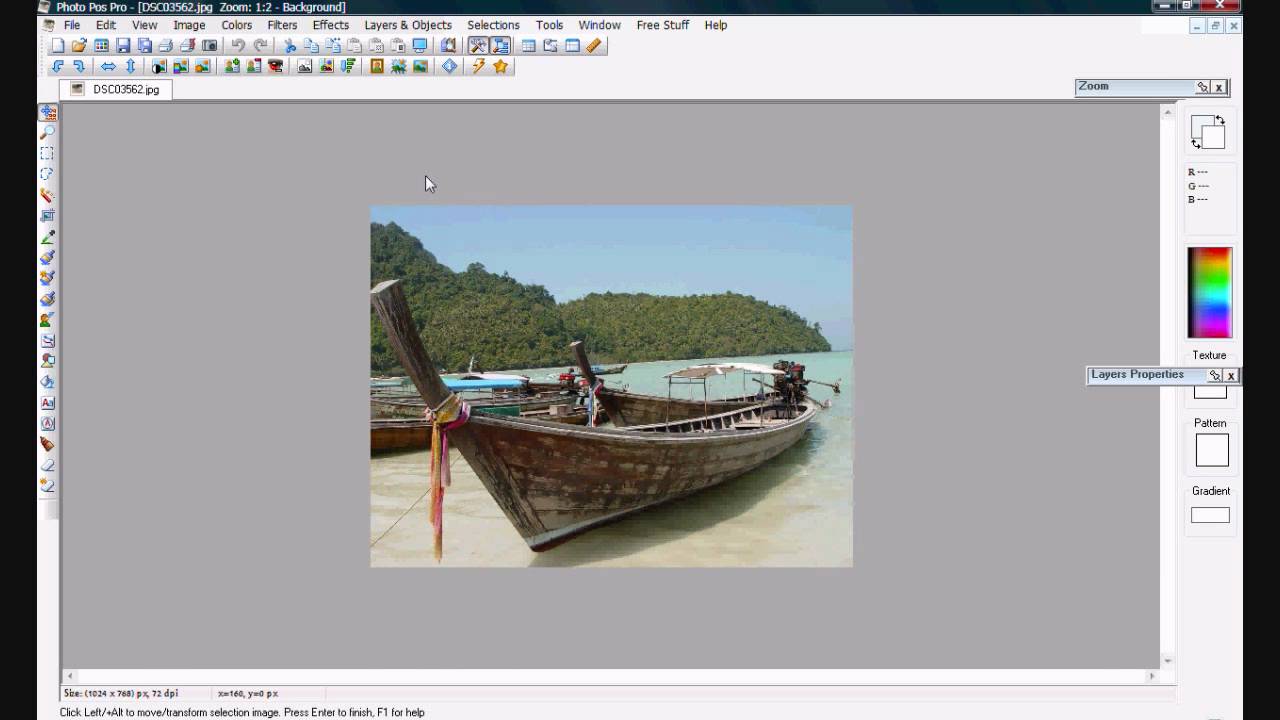 How to add frame to photo with Photo Pos Pro