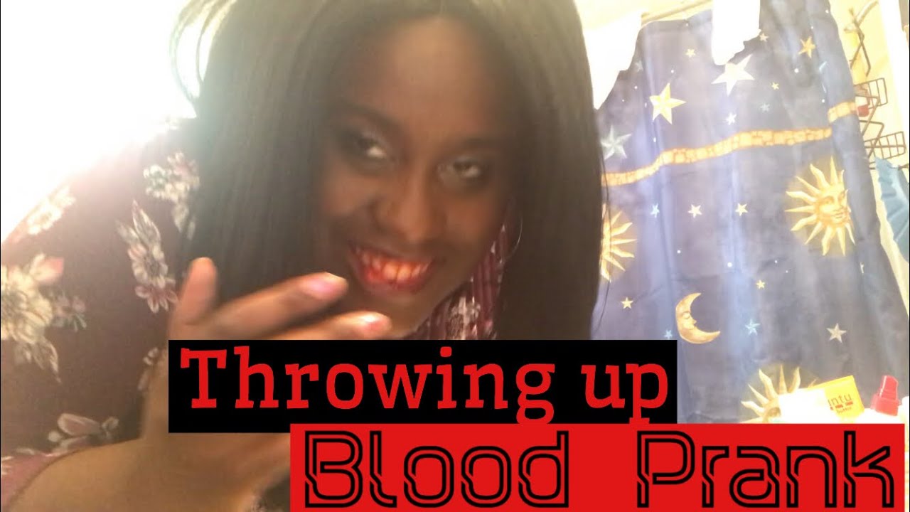 THROW UP BLOOD PRANK ON MOM! YouTube