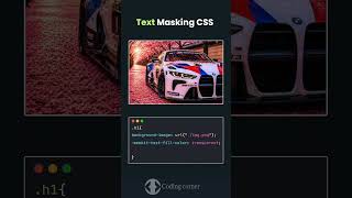 Text Masking CSS #coding #webdesign #viral #shorts