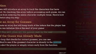 How to Prevent Repeated Guesses in Your Hangman Game with JavaScript