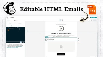 Hoe maak je bewerkbare HTML op een MailChimp e-mailsjabloon?