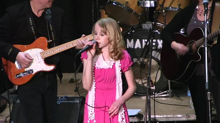 12 year old Paige Rombough singing Coal Miners Dau...