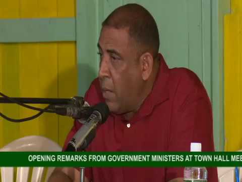GOVERNMENT TOWN HALL MEETING IN TRAFALGAR